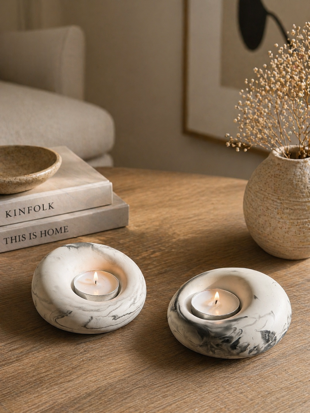 "Bole"- Tealight Candle Holder Set of 02 pcs