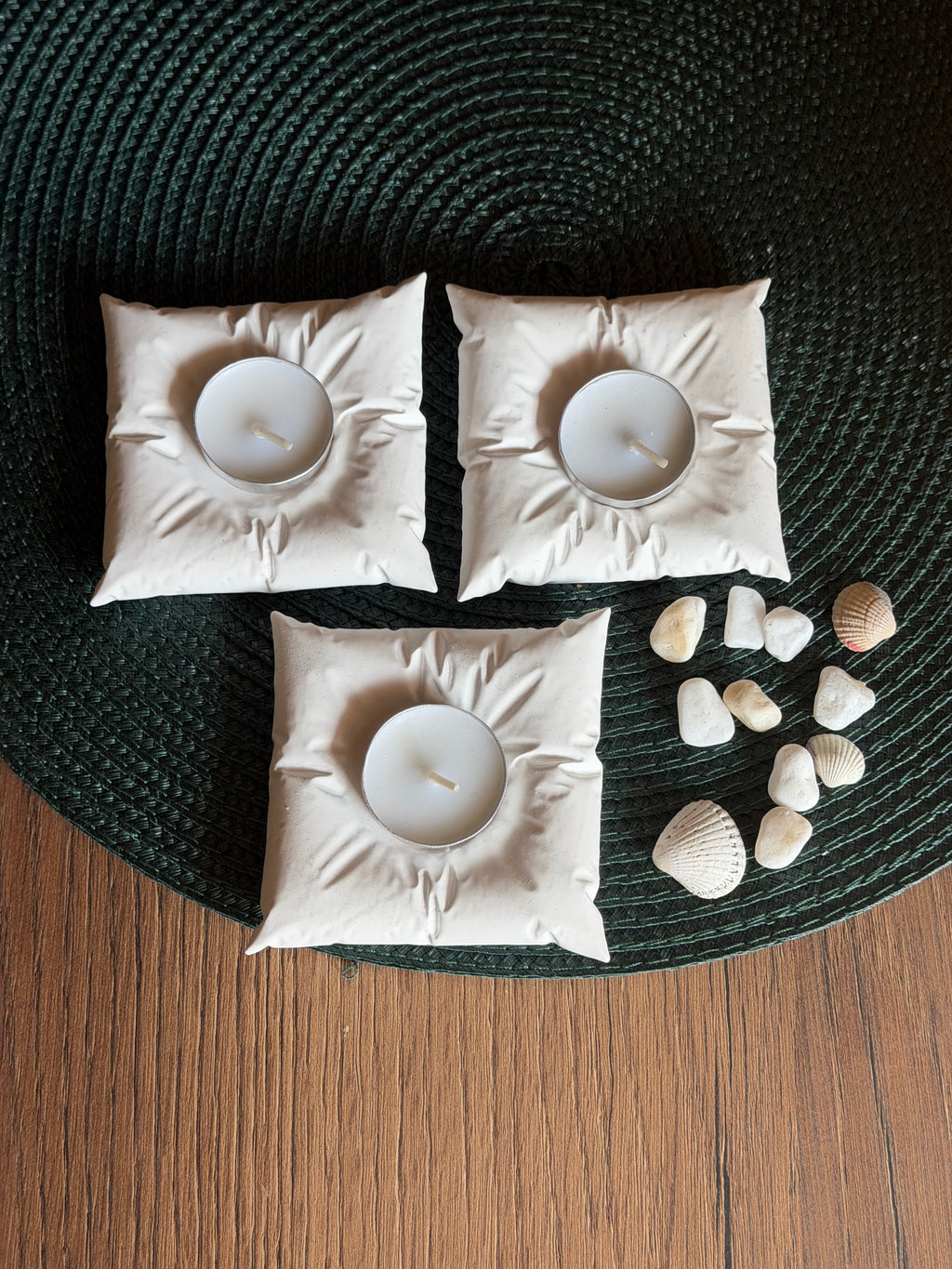 "Kotte"- Cushion Candle Holder Set of 03 pcs